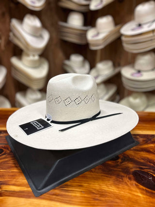 Rodeo King Quenten 24K 5" Flat Brim Straw Hat-Straw Cowboy Hats-Rodeo King-Lucky J Boots & More, Women's, Men's, & Kids Western Store Located in Carthage, MO