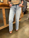 Women's Vervet Rose Super Hise Rise Wide Leg Jeans-Women's Denim-Flying Monkey-Lucky J Boots & More, Women's, Men's, & Kids Western Store Located in Carthage, MO