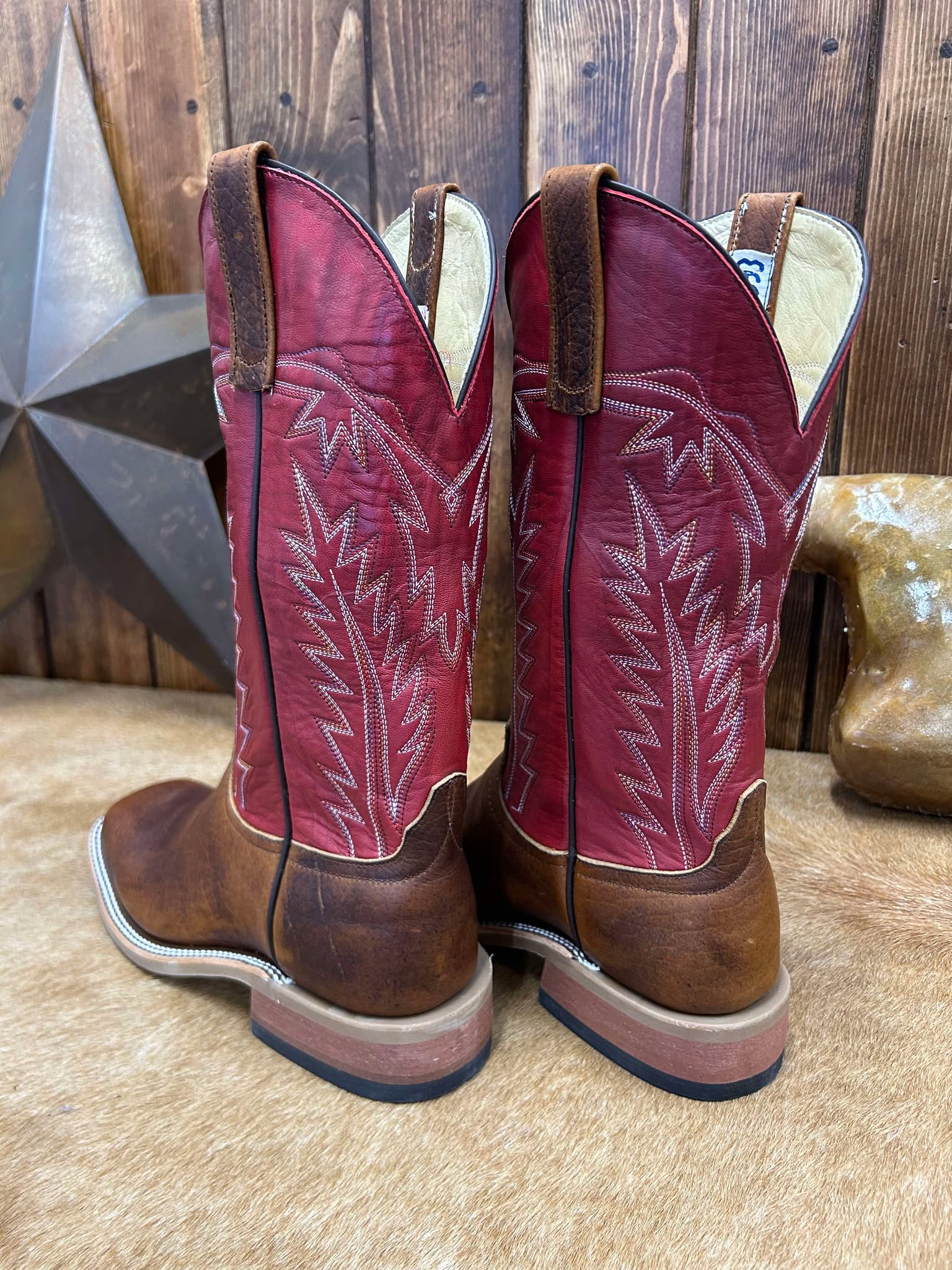 Men's Anderson Bean Whiskey Yak & Tristan V-Crunch Kidskin Boots-Men's Boots-Anderson Bean-Lucky J Boots & More, Women's, Men's, & Kids Western Store Located in Carthage, MO
