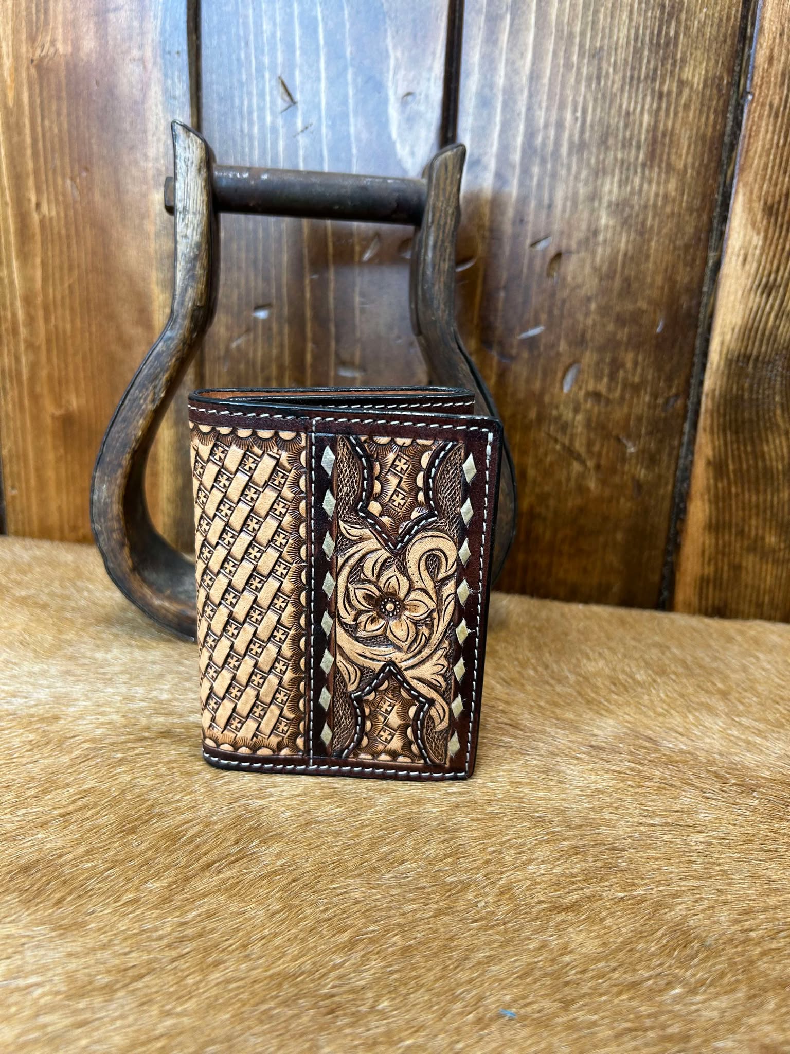 Twisted X Trifold Wallets-Wallets-WESTERN FASHION ACCESSORIES-Lucky J Boots & More, Women's, Men's, & Kids Western Store Located in Carthage, MO