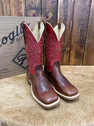 Men's Fenoglio Cognac King Ranch Boot-Men's Boots-Fenoglio Boots-Lucky J Boots & More, Women's, Men's, & Kids Western Store Located in Carthage, MO