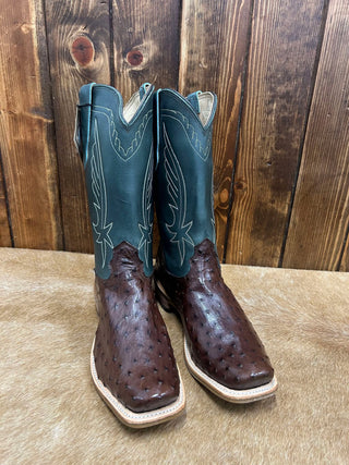 Men's Fenoglio Kango Tobacco Bruciato Ostrich Boot-Men's Boots-Fenoglio Boots-Lucky J Boots & More, Women's, Men's, & Kids Western Store Located in Carthage, MO