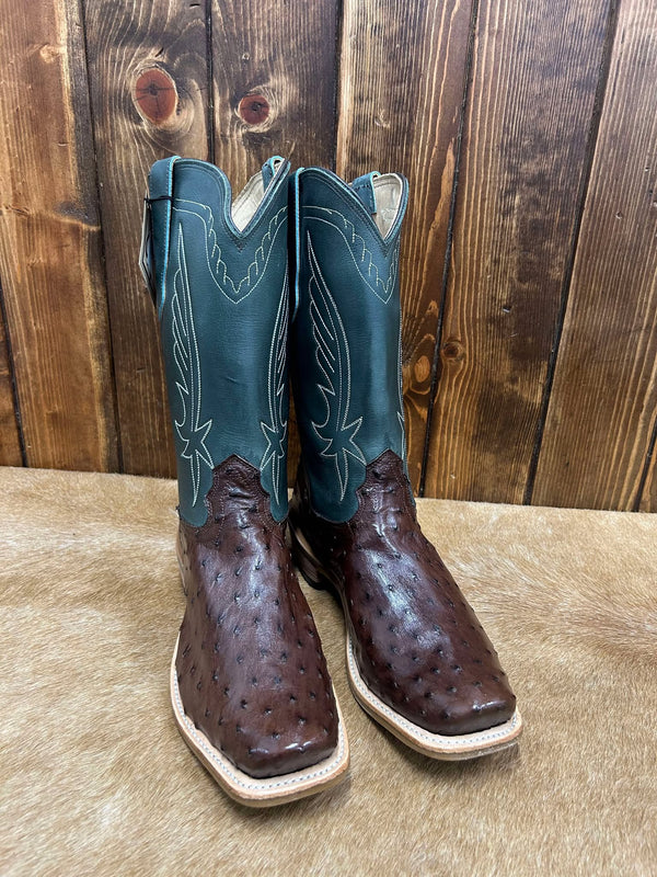 Men's Fenoglio Kango Tobacco Bruciato Ostrich & Boulder Mediterranean Boots-Men's Boots-Fenoglio Boots-Lucky J Boots & More, Women's, Men's, & Kids Western Store Located in Carthage, MO