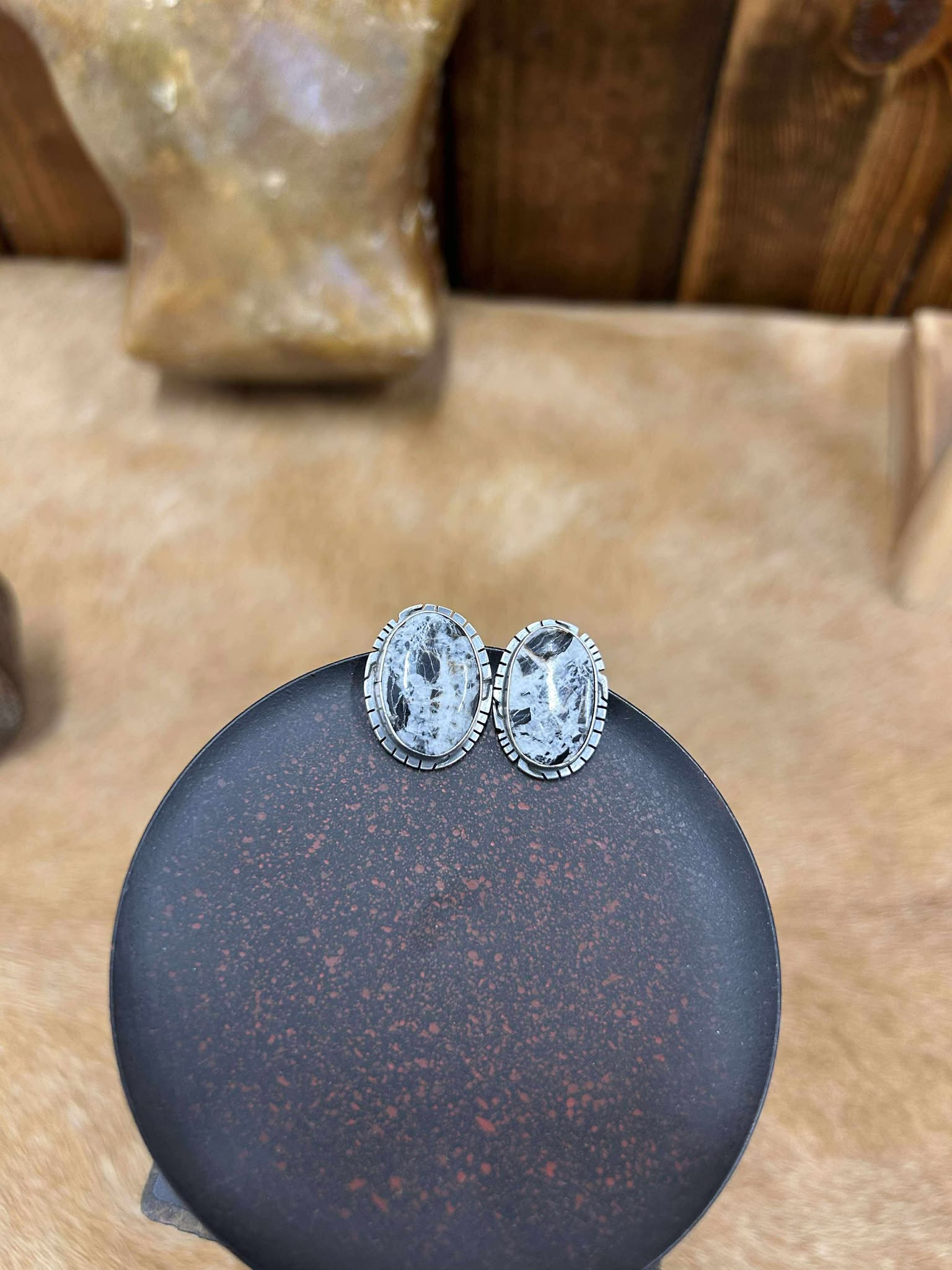 Gwendolyn Earrings-Earrings-LJ Turquoise-Lucky J Boots & More, Women's, Men's, & Kids Western Store Located in Carthage, MO