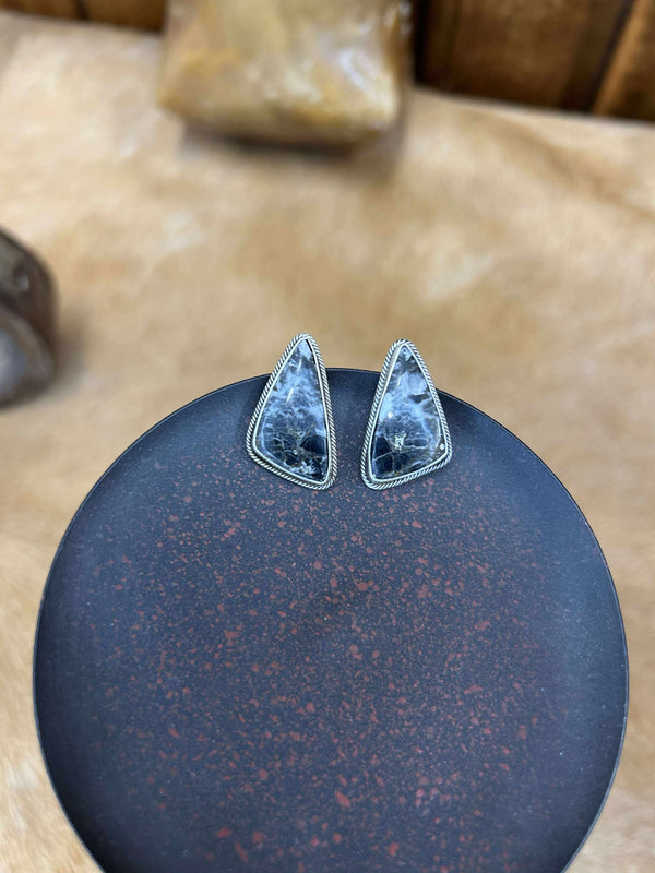 Regina Earrings-Earrings-LJ Turquoise-Lucky J Boots & More, Women's, Men's, & Kids Western Store Located in Carthage, MO