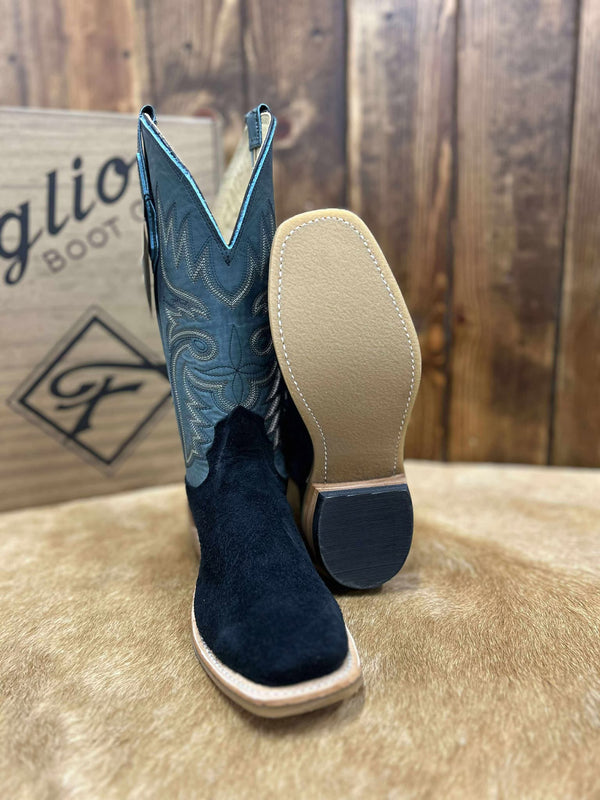 Women's Fenoglio Black Avatar Roughout Boot-Women's Boots-Fenoglio Boots-Lucky J Boots & More, Women's, Men's, & Kids Western Store Located in Carthage, MO