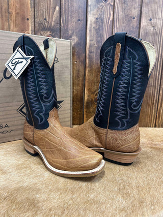 Men's Fenoglio Tan Elephant Boot-Men's Boots-Fenoglio Boots-Lucky J Boots & More, Women's, Men's, & Kids Western Store Located in Carthage, MO
