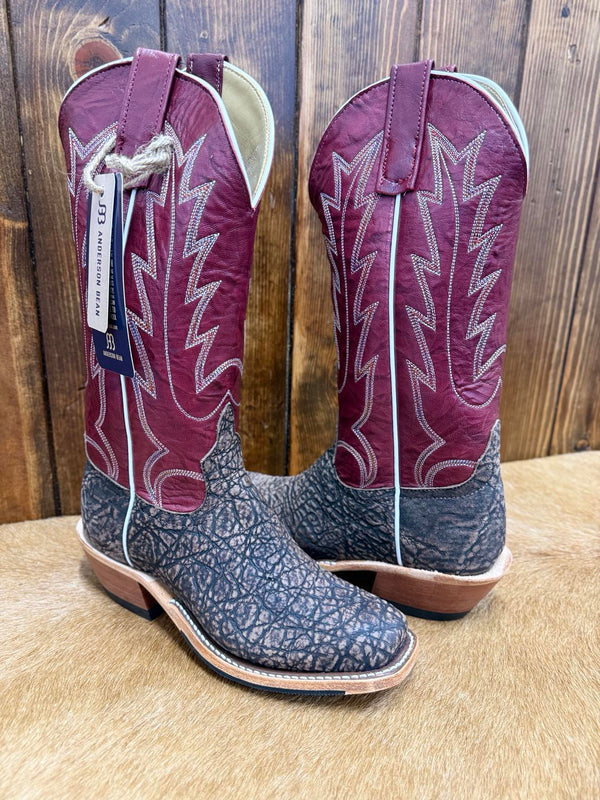 Women's Anderson Bean Chestnut Safari Elephant Boot-Women's Boots-Anderson Bean-Lucky J Boots & More, Women's, Men's, & Kids Western Store Located in Carthage, MO