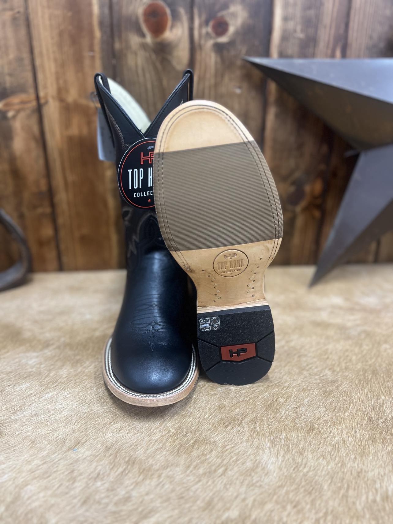 Men's Horse Power Black Paris-Men's Boots-Anderson Bean-Lucky J Boots & More, Women's, Men's, & Kids Western Store Located in Carthage, MO