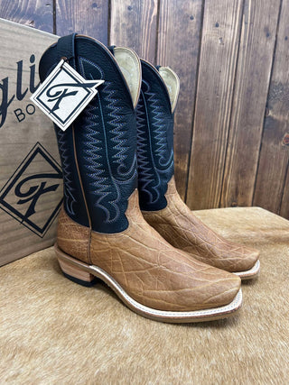 Men's Fenoglio Tan Elephant Boot-Men's Boots-Fenoglio Boots-Lucky J Boots & More, Women's, Men's, & Kids Western Store Located in Carthage, MO