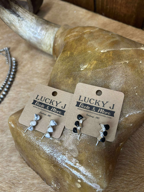 Jenna Earrings-Earrings-LJ Turquoise-Lucky J Boots & More, Women's, Men's, & Kids Western Store Located in Carthage, MO