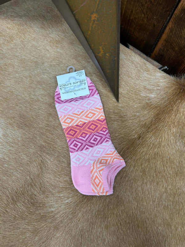 Weekend Collection Ankle Socks WSGEMLOW-Socks-World's Softest Socks-Lucky J Boots & More, Women's, Men's, & Kids Western Store Located in Carthage, MO