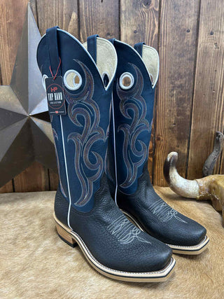 Men's Horse Power Black Rock Shrunken Bullhide Boot-Men's Boots-Horse Power-Lucky J Boots & More, Women's, Men's, & Kids Western Store Located in Carthage, MO