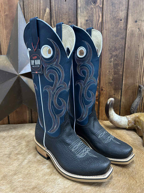 Men's Horse Power Black Rock Shrunken Bullhide Boot-Men's Boots-Horse Power-Lucky J Boots & More, Women's, Men's, & Kids Western Store Located in Carthage, MO