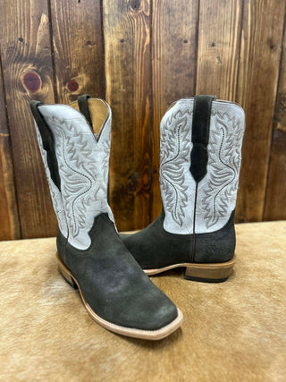 Men's Ariat Futurity Deal Midnight Olive Suede Boot-Men's Boots-Ariat-Lucky J Boots & More, Women's, Men's, & Kids Western Store Located in Carthage, MO