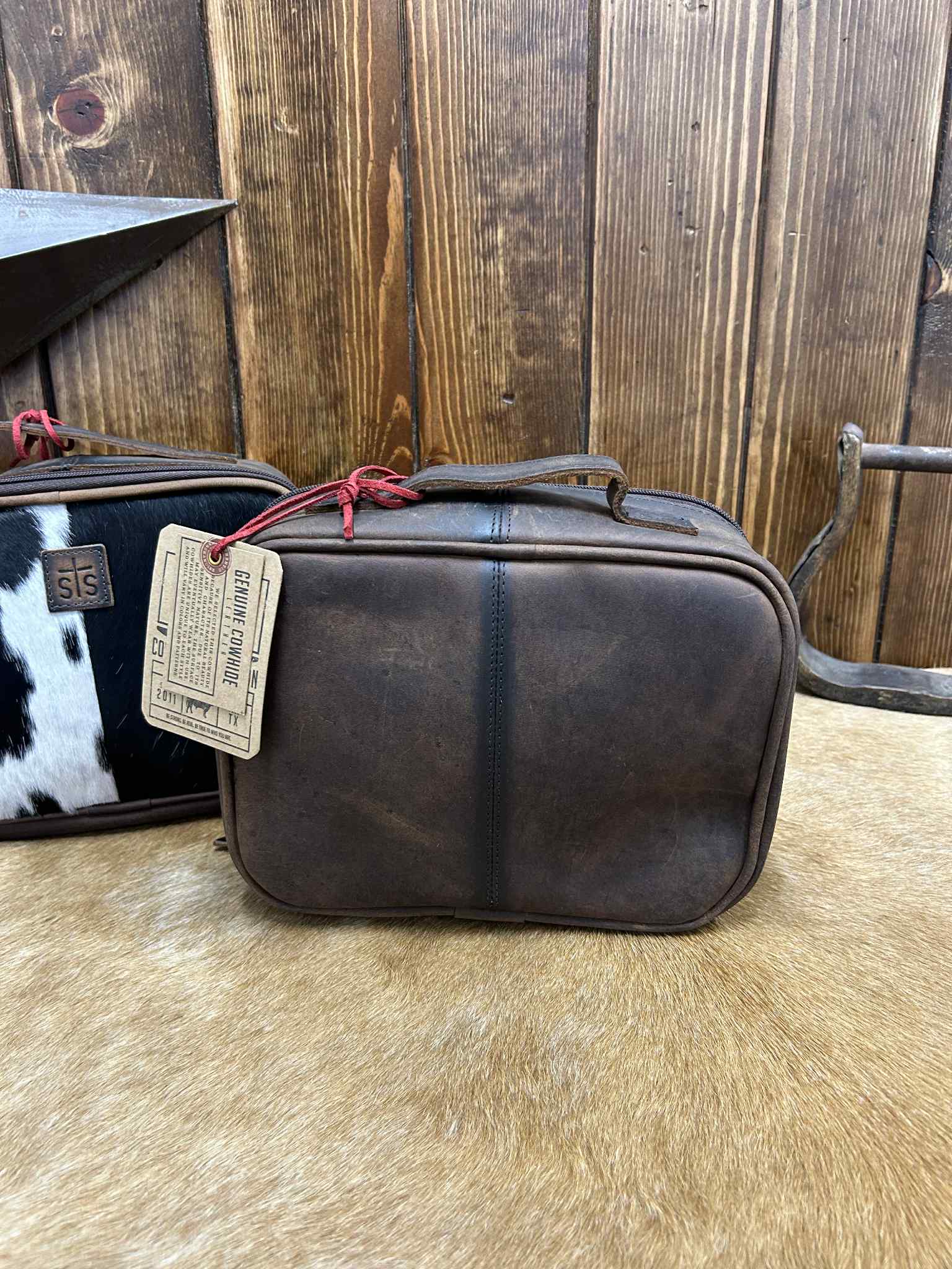 STS Cowhide Yukon Makeup Organizer-Organizer Bag-Carrol STS Ranchwear-Lucky J Boots & More, Women's, Men's, & Kids Western Store Located in Carthage, MO
