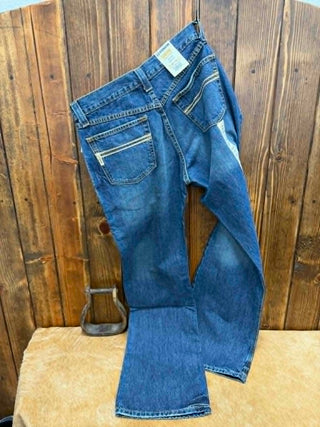 Cinch Carter jeans, men's relaxed fit jeans, dark stone boot cut, western denim, mid rise work jeans, Cinch original jeans, men's boot cut denim.