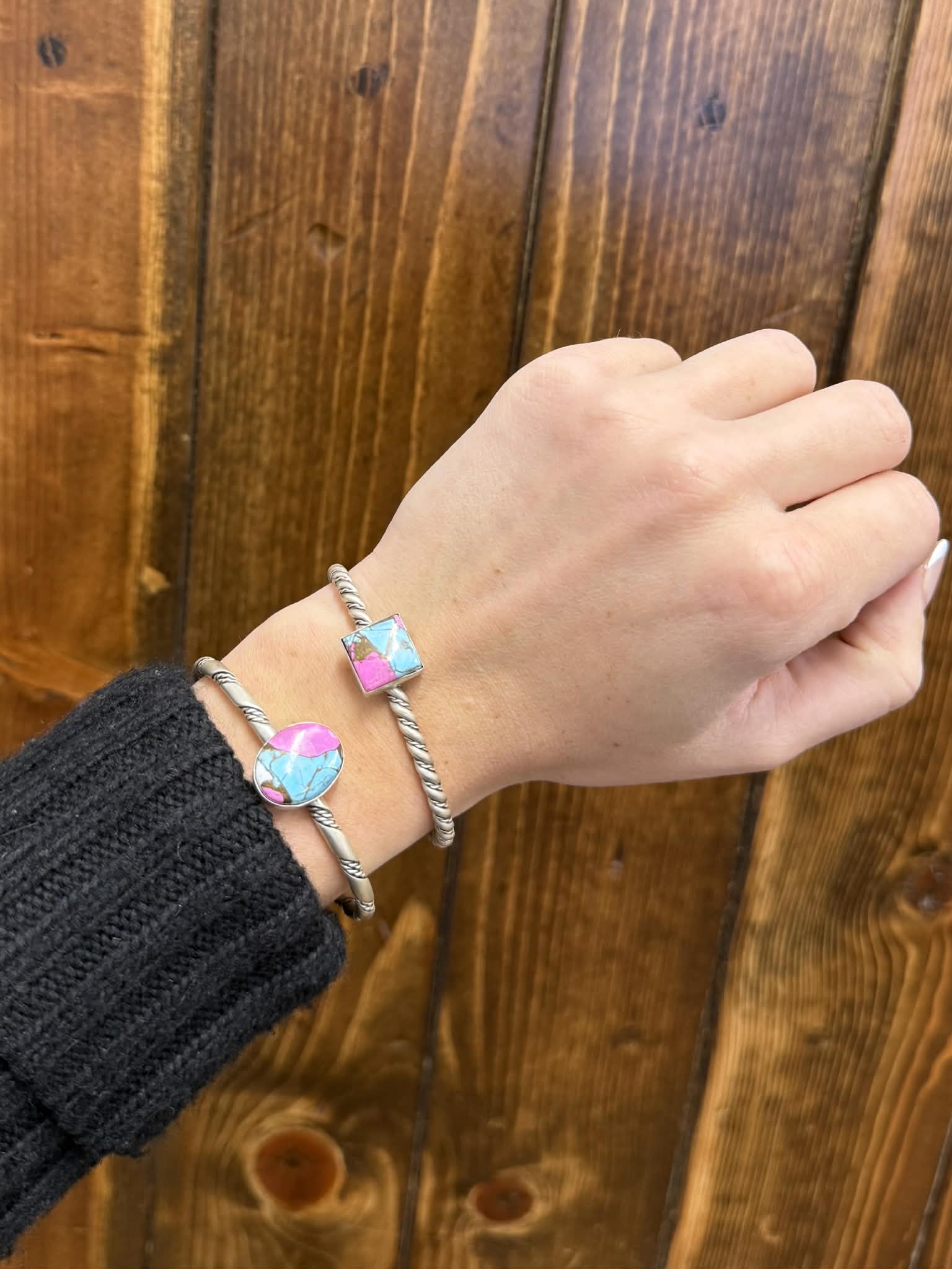 Lyla Cuff-Bracelets-LJ Turquoise-Lucky J Boots & More, Women's, Men's, & Kids Western Store Located in Carthage, MO