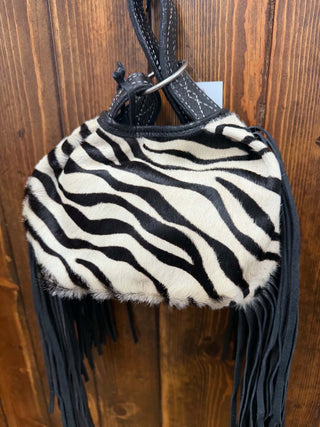 Inaya Zebra Wristlet Bag