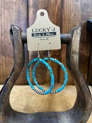 Adelyn Earrings-Earrings-LJ Turquoise-Lucky J Boots & More, Women's, Men's, & Kids Western Store Located in Carthage, MO
