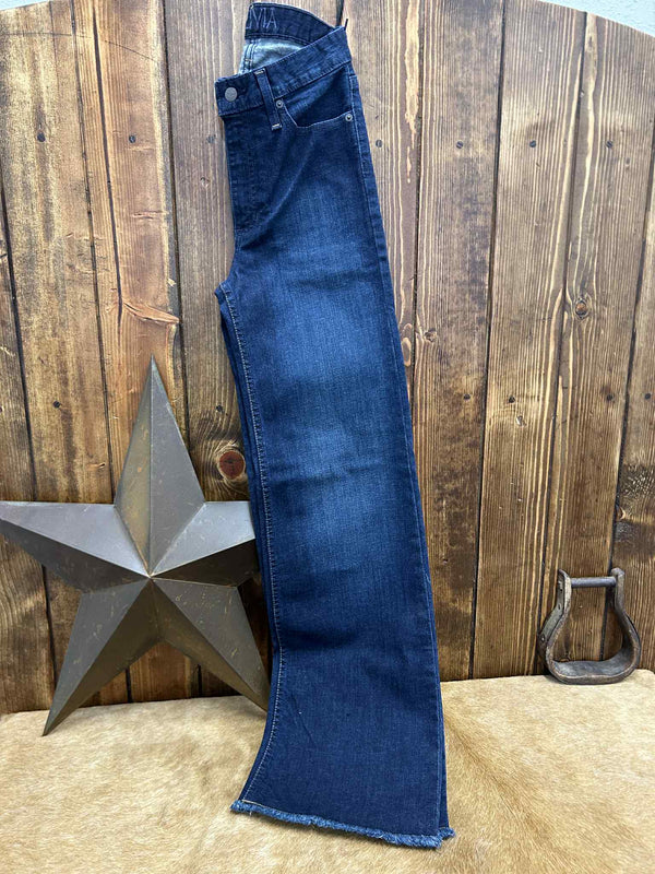 Kimes Ranch Olivia Dark Wash High Rise Wide Leg Jean-Women's Denim-Kimes Ranch-Lucky J Boots & More, Women's, Men's, & Kids Western Store Located in Carthage, MO