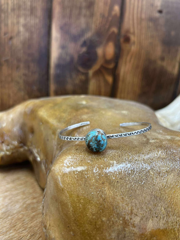 Rose Cuff-Bracelets-LJ Turquoise-Lucky J Boots & More, Women's, Men's, & Kids Western Store Located in Carthage, MO