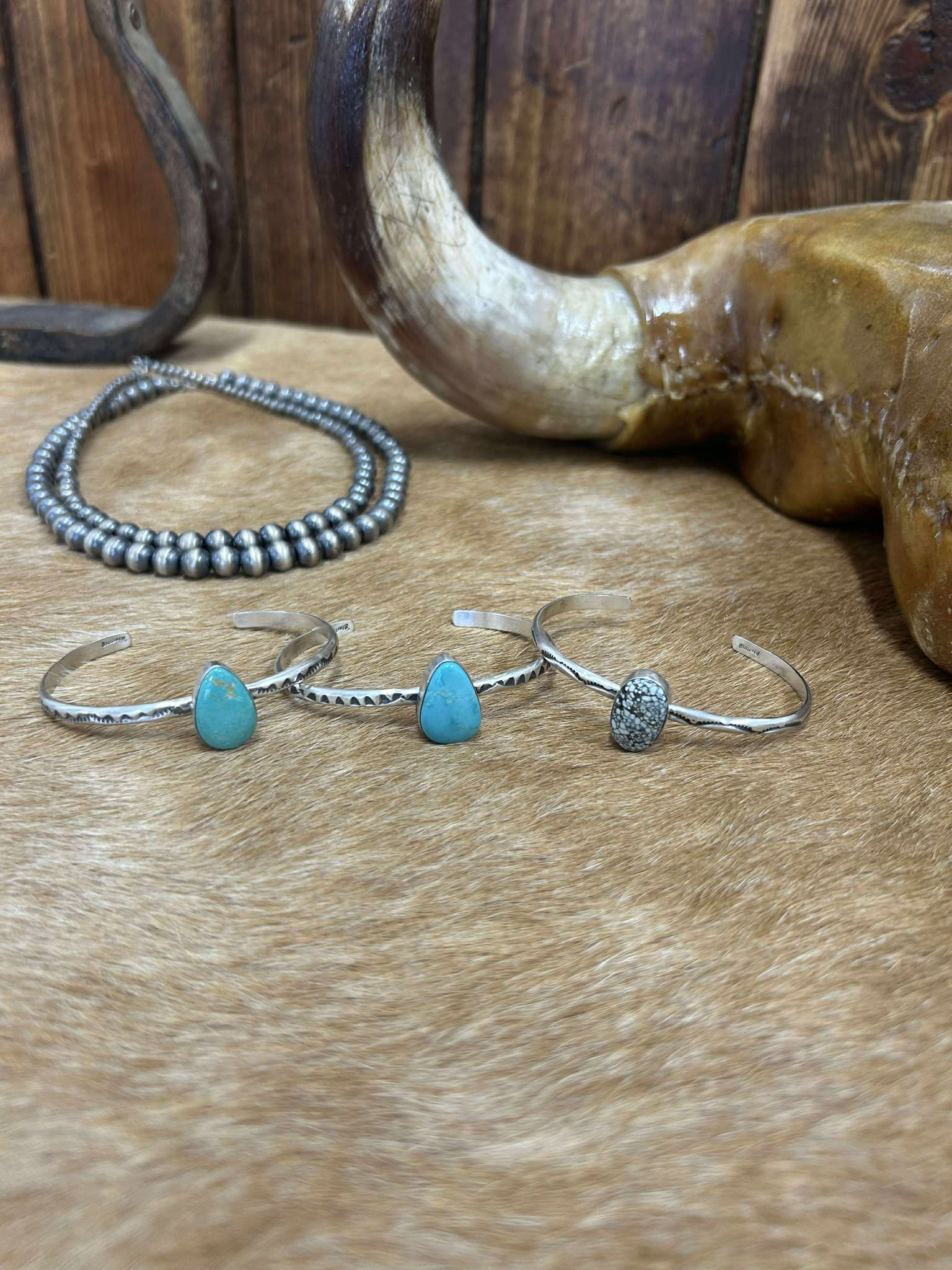 Kailani Cuff-Bracelets-LJ Turquoise-Lucky J Boots & More, Women's, Men's, & Kids Western Store Located in Carthage, MO