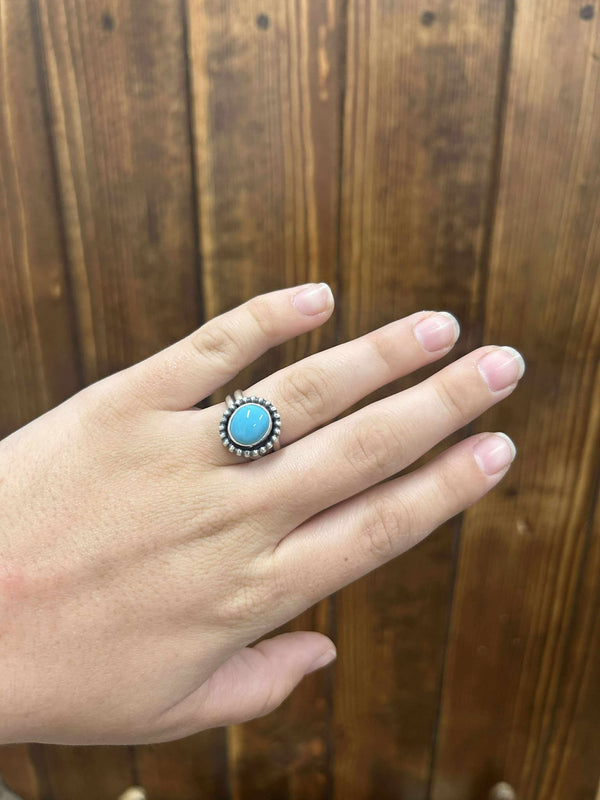 Ozzy Ring-Rings-LJ Turquoise-Lucky J Boots & More, Women's, Men's, & Kids Western Store Located in Carthage, MO