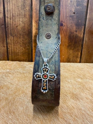 Silver Strike Men's Cross Necklaces