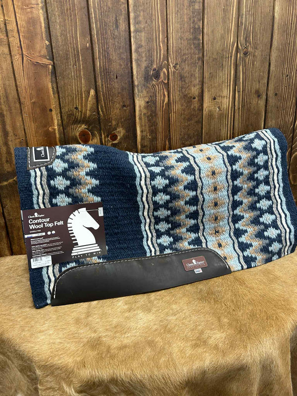 Classic Equine Blanket Top Felt Bottom Saddle Pad-Saddle Pads-Equibrand-Lucky J Boots & More, Women's, Men's, & Kids Western Store Located in Carthage, MO