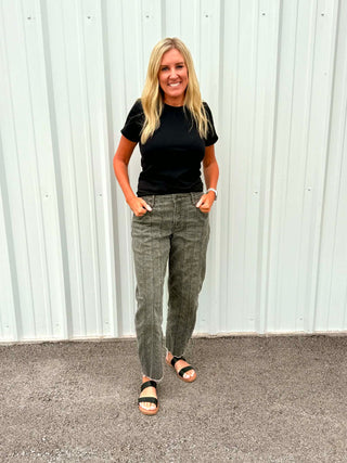 Women's Hidden Sammie Cheetah Barrel Jean