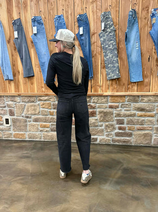 Women's Vervet Hannah High Rise Barrel Jean-Women's Denim-Flying Monkey-Lucky J Boots & More, Women's, Men's, & Kids Western Store Located in Carthage, MO