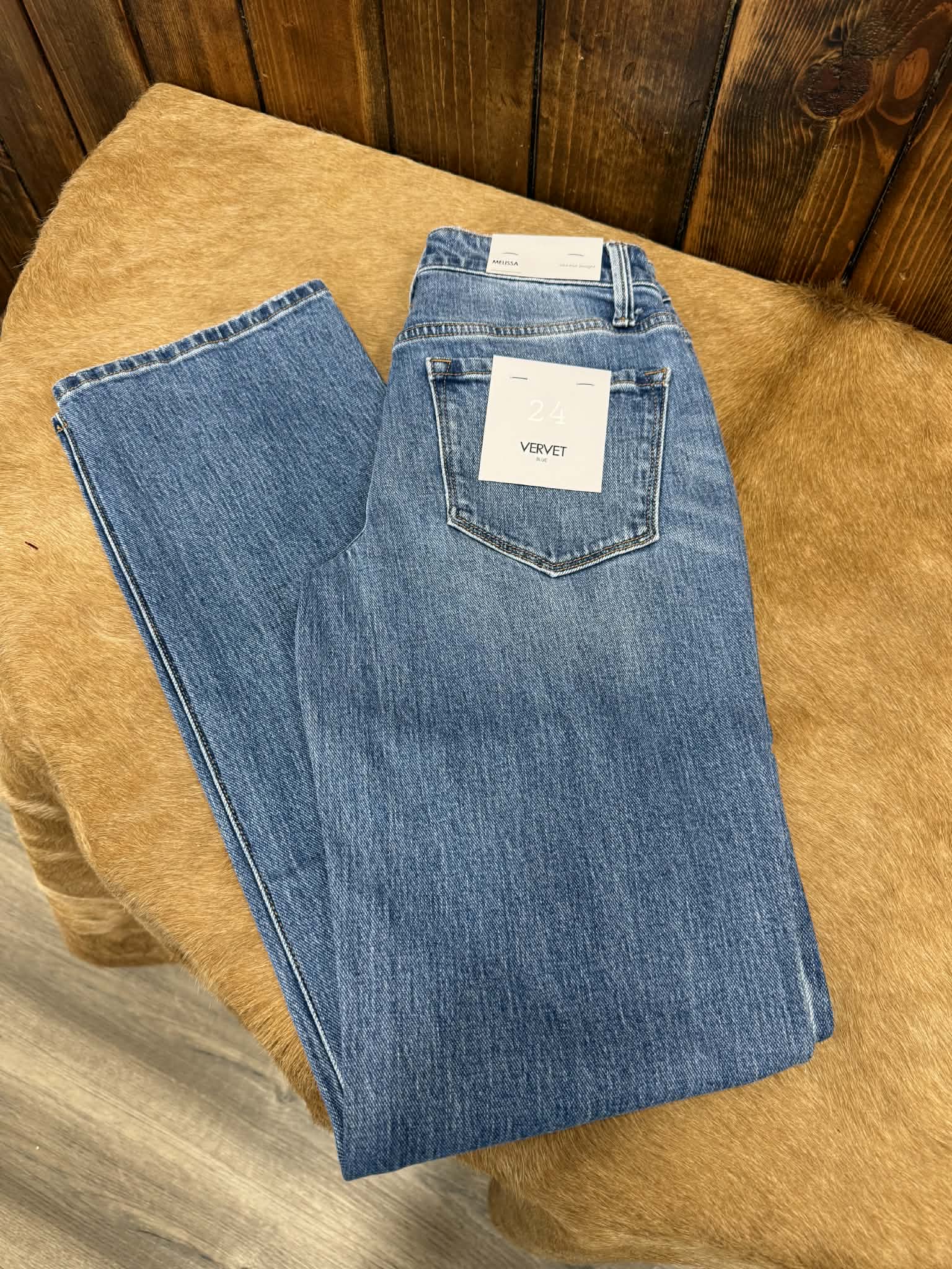 Women's Vervet Melissa Mid Rise Straight Jean-Women's Denim-Flying Monkey-Lucky J Boots & More, Women's, Men's, & Kids Western Store Located in Carthage, MO