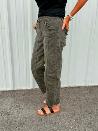 Women's Hidden Sammie Cheetah Barrel Jean