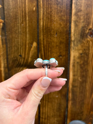 Ashley Ring-Rings-LJ Turquoise-Lucky J Boots & More, Women's, Men's, & Kids Western Store Located in Carthage, MO