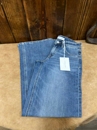 Women's Flying Monkey Isabel Mid Rise Wide Leg Jean-Women's Denim-Flying Monkey-Lucky J Boots & More, Women's, Men's, & Kids Western Store Located in Carthage, MO