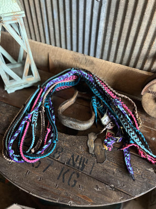 5/8" Braided Barrel Reins-Reins-Professionals Choice-Lucky J Boots & More, Women's, Men's, & Kids Western Store Located in Carthage, MO
