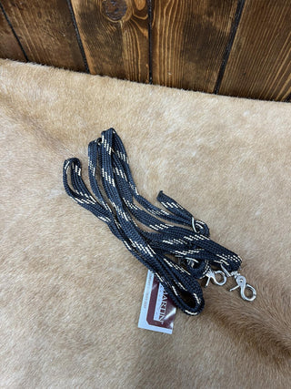 5/8 Waxed Nylon Roping Reins RR58WN-Reins-Equibrand-Lucky J Boots & More, Women's, Men's, & Kids Western Store Located in Carthage, MO