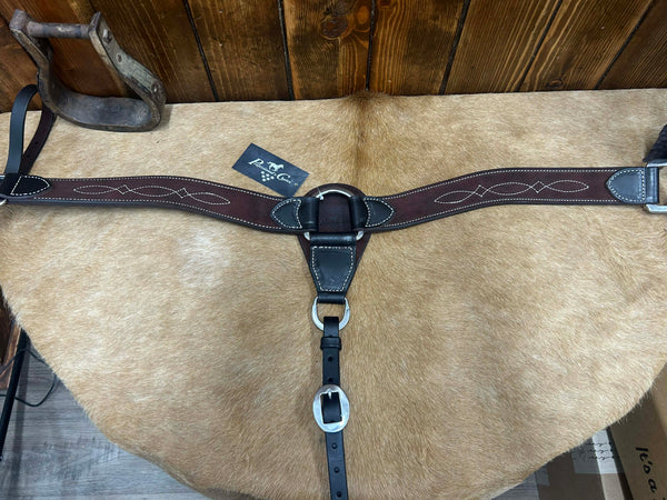 Professional's Choice Bison Contoured Breast Collar-Breast Collar-Professionals Choice-Lucky J Boots & More, Women's, Men's, & Kids Western Store Located in Carthage, MO