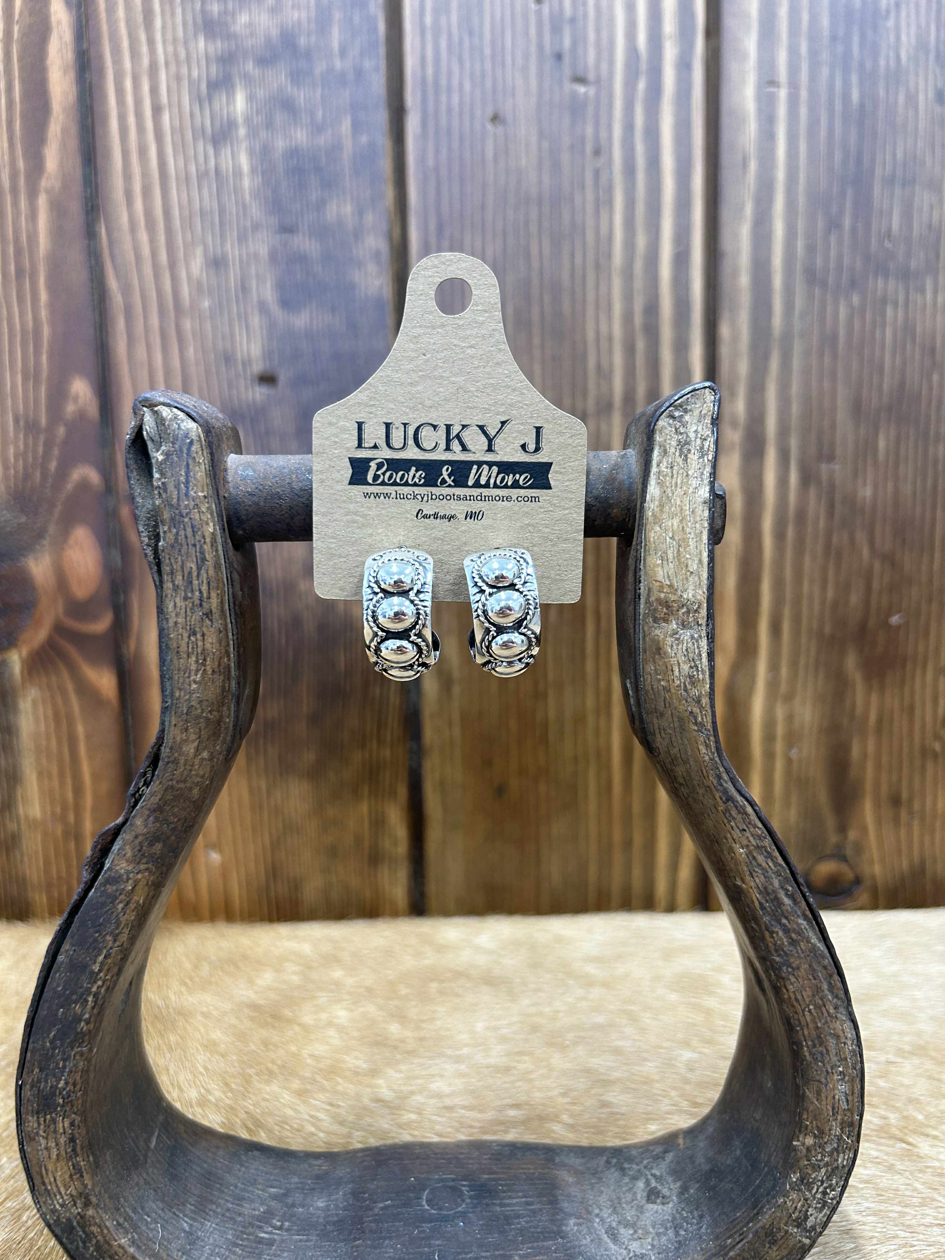 Heidi Earrings-Earrings-LJ Turquoise-Lucky J Boots & More, Women's, Men's, & Kids Western Store Located in Carthage, MO