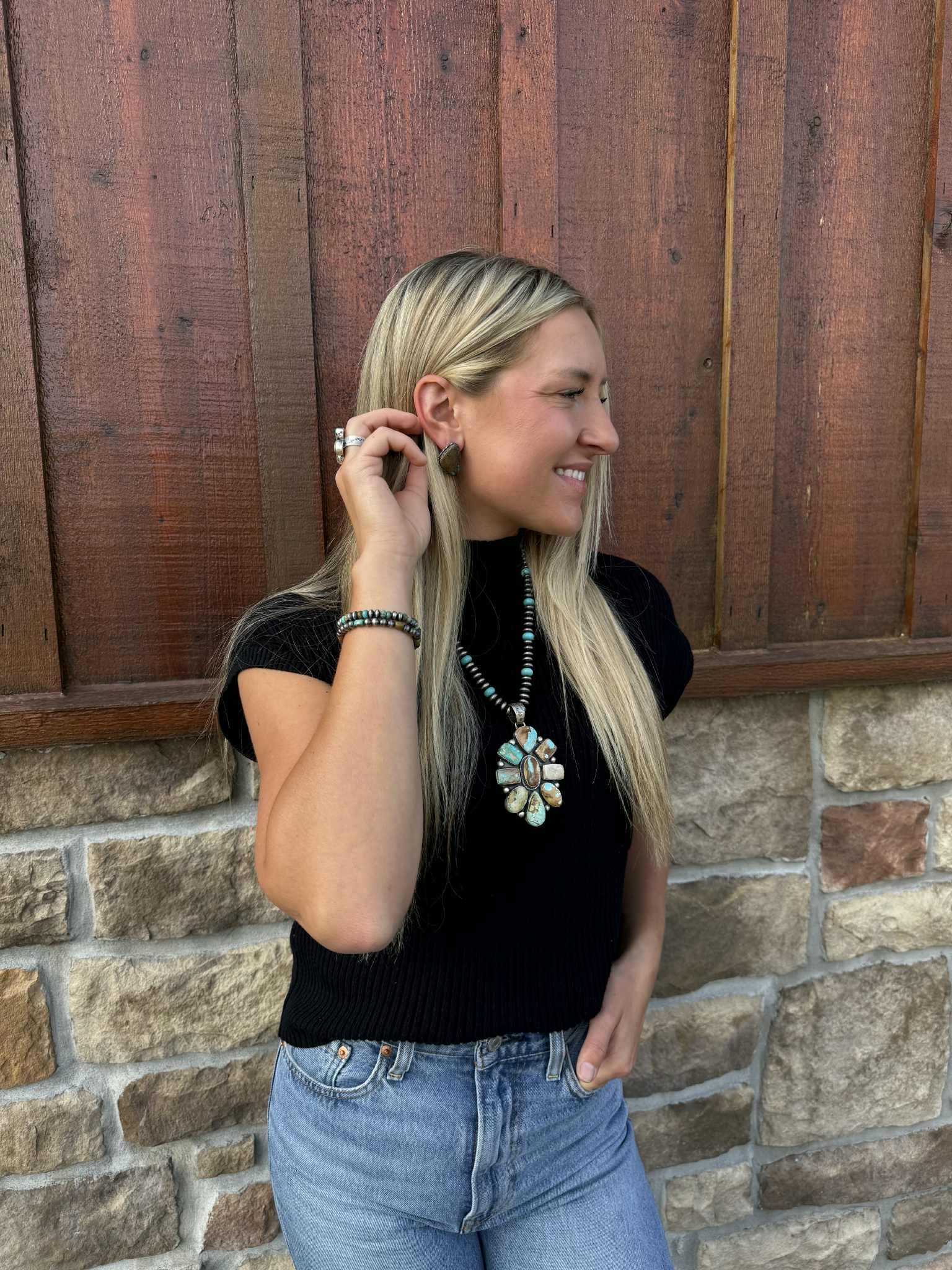 Augusta Necklace-Necklaces-LJ Turquoise-Lucky J Boots & More, Women's, Men's, & Kids Western Store Located in Carthage, MO