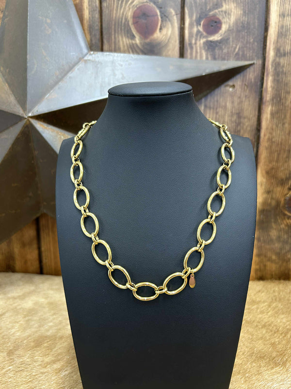 Gold Chain Necklaces-Necklaces-LJ Fashion Jewelry-Lucky J Boots & More, Women's, Men's, & Kids Western Store Located in Carthage, MO