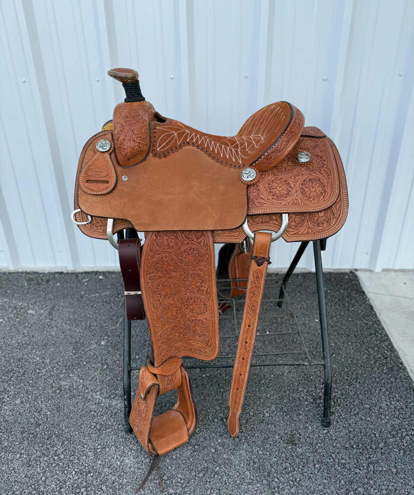 Trent Ward Platinum Roper Saddle ISPR763-25-Saddle-Trent Ward-Lucky J Boots & More, Women's, Men's, & Kids Western Store Located in Carthage, MO