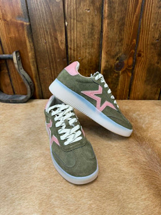 Women's Shu Shop Olive Suede Peaches Shoe