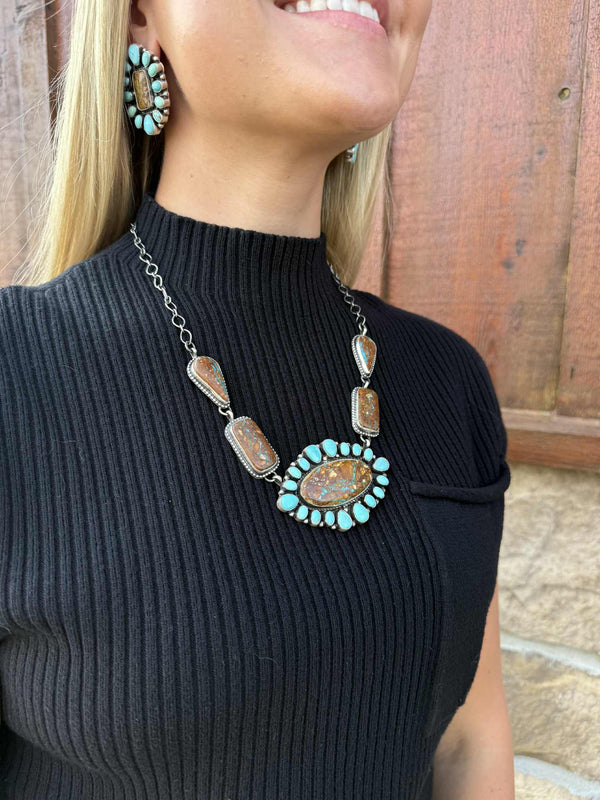 Lexington Necklace Set-Necklaces-LJ Turquoise-Lucky J Boots & More, Women's, Men's, & Kids Western Store Located in Carthage, MO