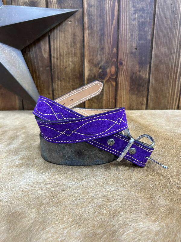 Double J Suede Belts-Belts-DOUBLE J SADDLERY-Lucky J Boots & More, Women's, Men's, & Kids Western Store Located in Carthage, MO