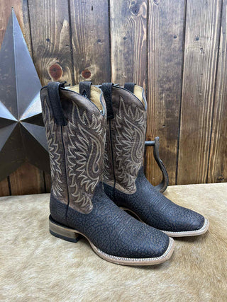 Men's Ariat Gold Point Chocolate Bison Boot-Men's Boots-Ariat-Lucky J Boots & More, Women's, Men's, & Kids Western Store Located in Carthage, MO