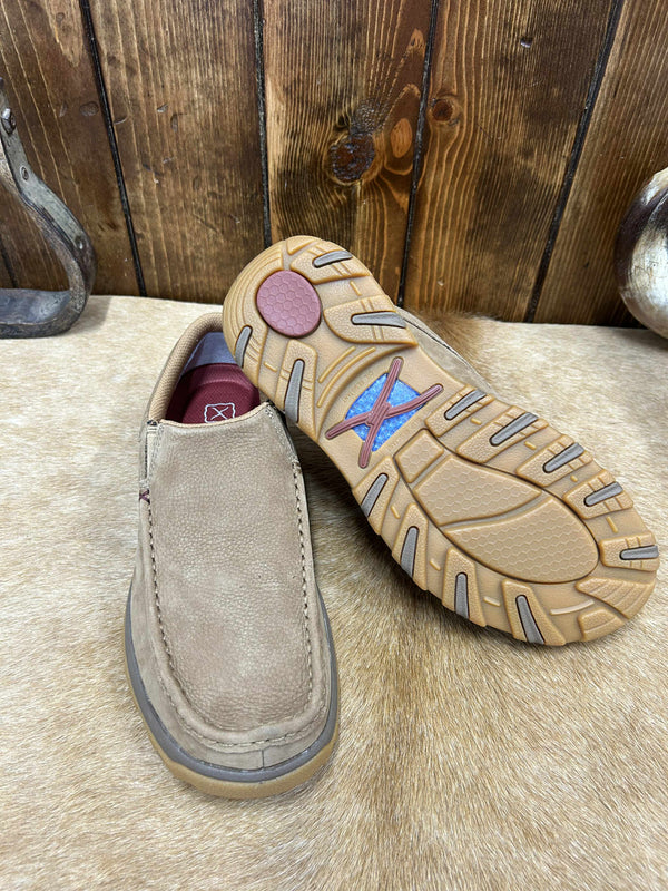 Men's Twisted X Camel Driving Moc Shoes MXC0022-Men's Casual Shoes-Twisted X Boots-Lucky J Boots & More, Women's, Men's, & Kids Western Store Located in Carthage, MO