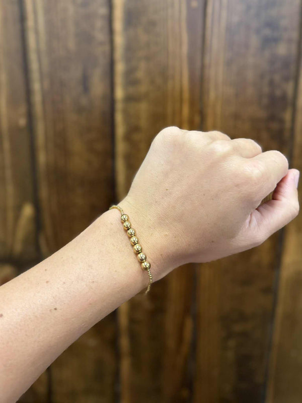 Gold Pearl and Beads Bracelet-Bracelets-LJ Fashion Jewelry-Lucky J Boots & More, Women's, Men's, & Kids Western Store Located in Carthage, MO