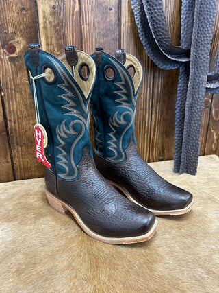 Men's Hyer McCune Matte Chocolate Bison Boot-Men's Boots-HYER Boots-Lucky J Boots & More, Women's, Men's, & Kids Western Store Located in Carthage, MO